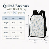 レトロキャンパーバス キルティングバックパック ブラックストラップ QV10